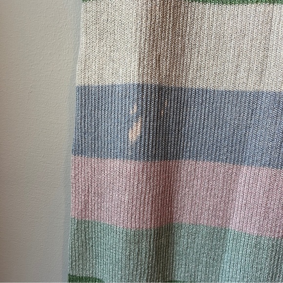 🏷️ 2/$20 Charli Leora Pastel Stripe Sheath Knit Dress - Picture 12 of 15